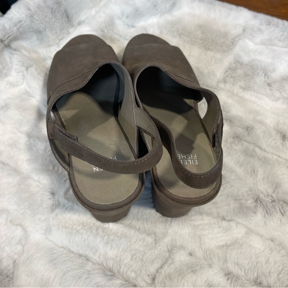 Eileen Fisher Dark gray Wedge Sandals women’s size 10 - Picture 3 of 10